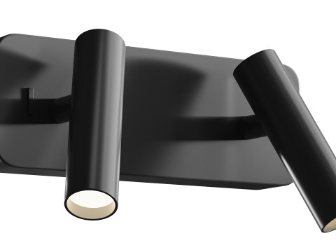 Lampada da parete a LED Enna Twin Modello 3D