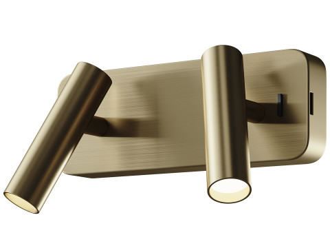 Lampada da parete a LED Enna Twin Modello 3D