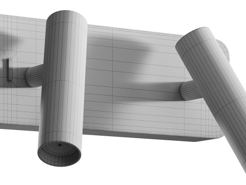 Lampada da parete a LED Enna Twin Modello 3D