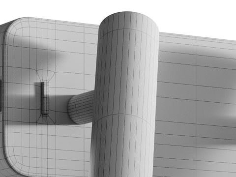 Lampada da parete a LED Enna Twin Modello 3D