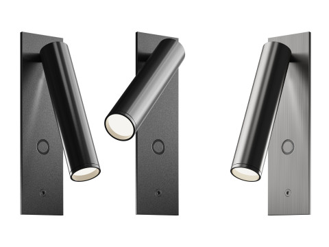 Aplique de pared LED con cabecera Haim Aimable Modelo 3D