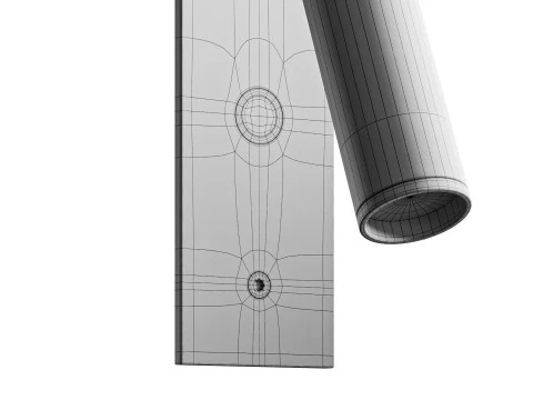 Applique da parete a LED per testiera Haim Aimable Modello 3D