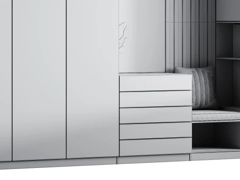 廊下01 3Dモデル