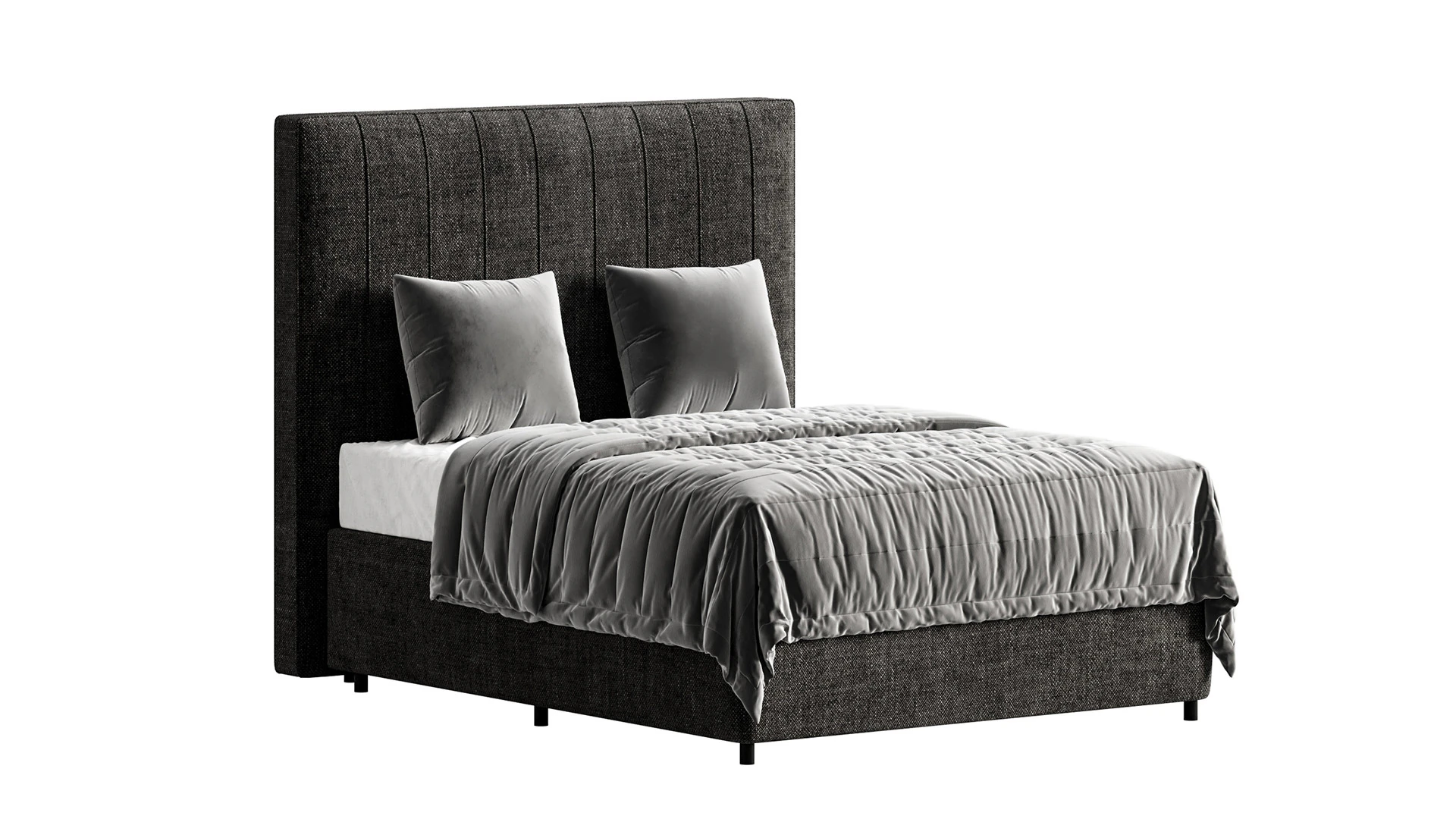 Cama Harlem - Reina Modelo 3D .c4d .max .obj .3ds .fbx .stl .blend 