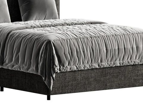 Cama Harlem - Reina Modelo 3D