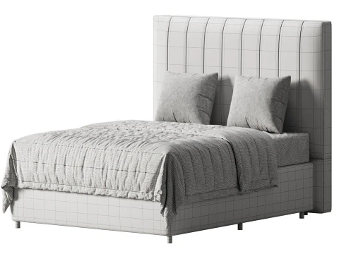 Cama Harlem - Reina Modelo 3D