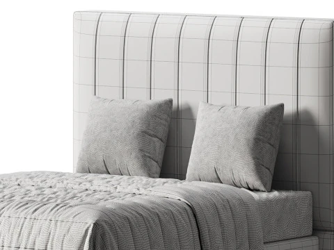 Cama Harlem - Reina Modelo 3D