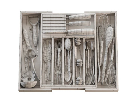 Mutfak Aksesuarları 3D Model