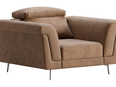 Kursi Berlengan Laurence Model 3D