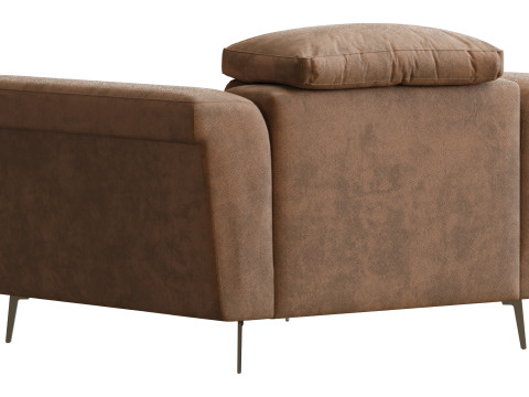 Kursi Berlengan Laurence Model 3D