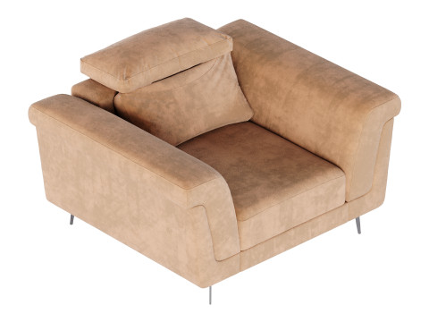 Kursi Berlengan Laurence Model 3D