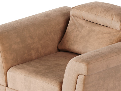 Kursi Berlengan Laurence Model 3D