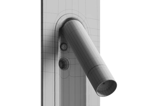 Tempat Lilin Dinding LED Ledtube RSC Model 3D