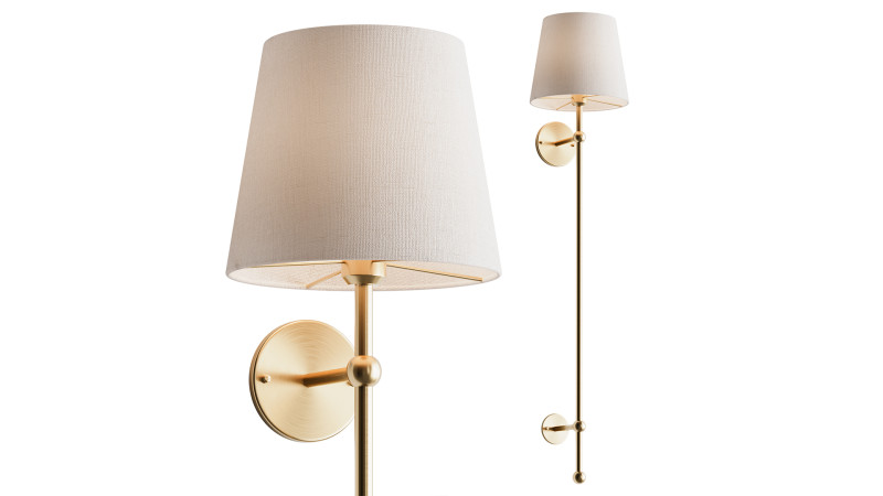 Lester Oversized Sconce 3D Model .c4d .max .obj .3ds .fbx .stl .blend 