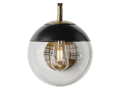 Tempat Lilin Globe Bening Abad Pertengahan Model 3D