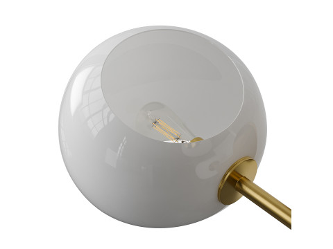 ミニマリストグローブ燭台とザビエロガラスバニティライト 3Dモデル