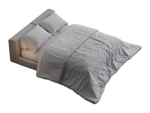 Lit moderne minimaliste Modèle 3D