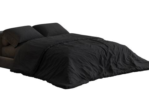 ミニマルなモダンなベッド 3Dモデル