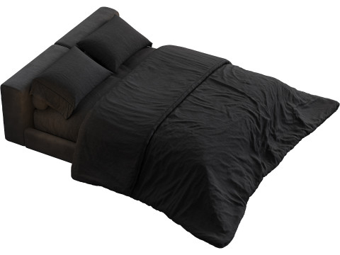 ミニマルなモダンなベッド 3Dモデル