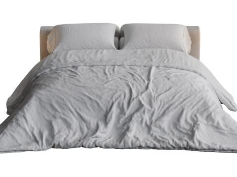 ミニマルなモダンなベッド 3Dモデル