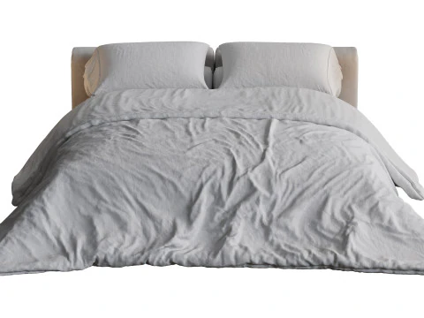 Минималистичная Современная Кровать 3D Модель