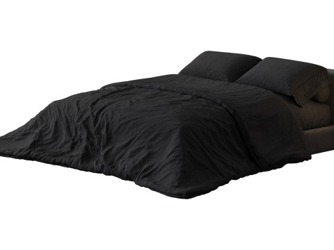 ミニマルなモダンなベッド 3Dモデル