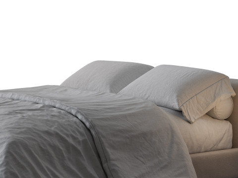 ミニマルなモダンなベッド 3Dモデル