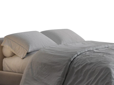 Минималистичная Современная Кровать 3D Модель