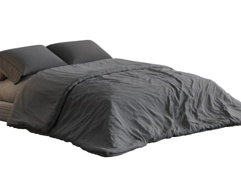 Минималистичная Современная Кровать 3D Модель