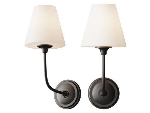 Lampada da bagno moderna Charleston Modello 3D