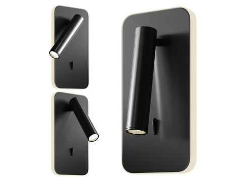 Private 1 прямокутне світлодіодне настінне бра 3D Модель