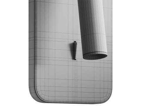 Private 1 Rectangular LED Wall Sconce 3D Model