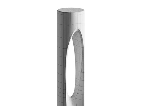 Scoop LED Bollard 3D Model
