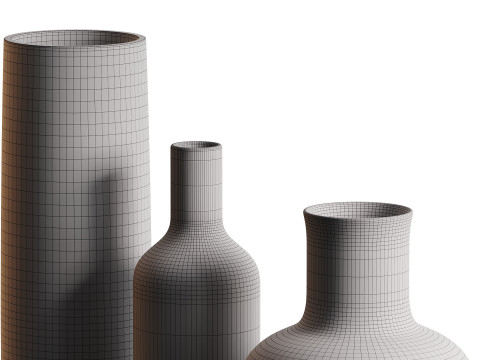 Vasen-Set 3D Modell