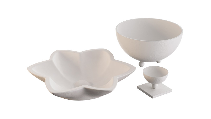 꽃병 세트 2 3D 모델 .c4d .max .obj .3ds .fbx .stl .blend