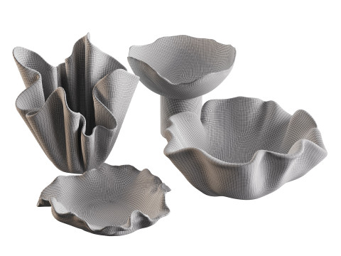 Vasen-Set 3 3D Modell