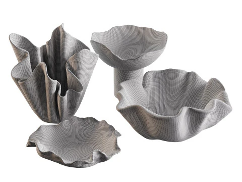 花瓶セット 3 3Dモデル