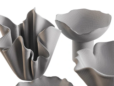 花瓶セット 3 3Dモデル