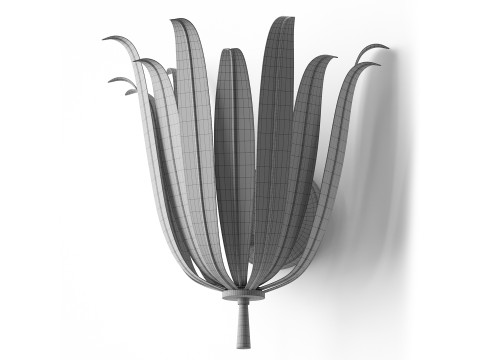 Vicenzio Leaf Wandleuchte 3D Modell
