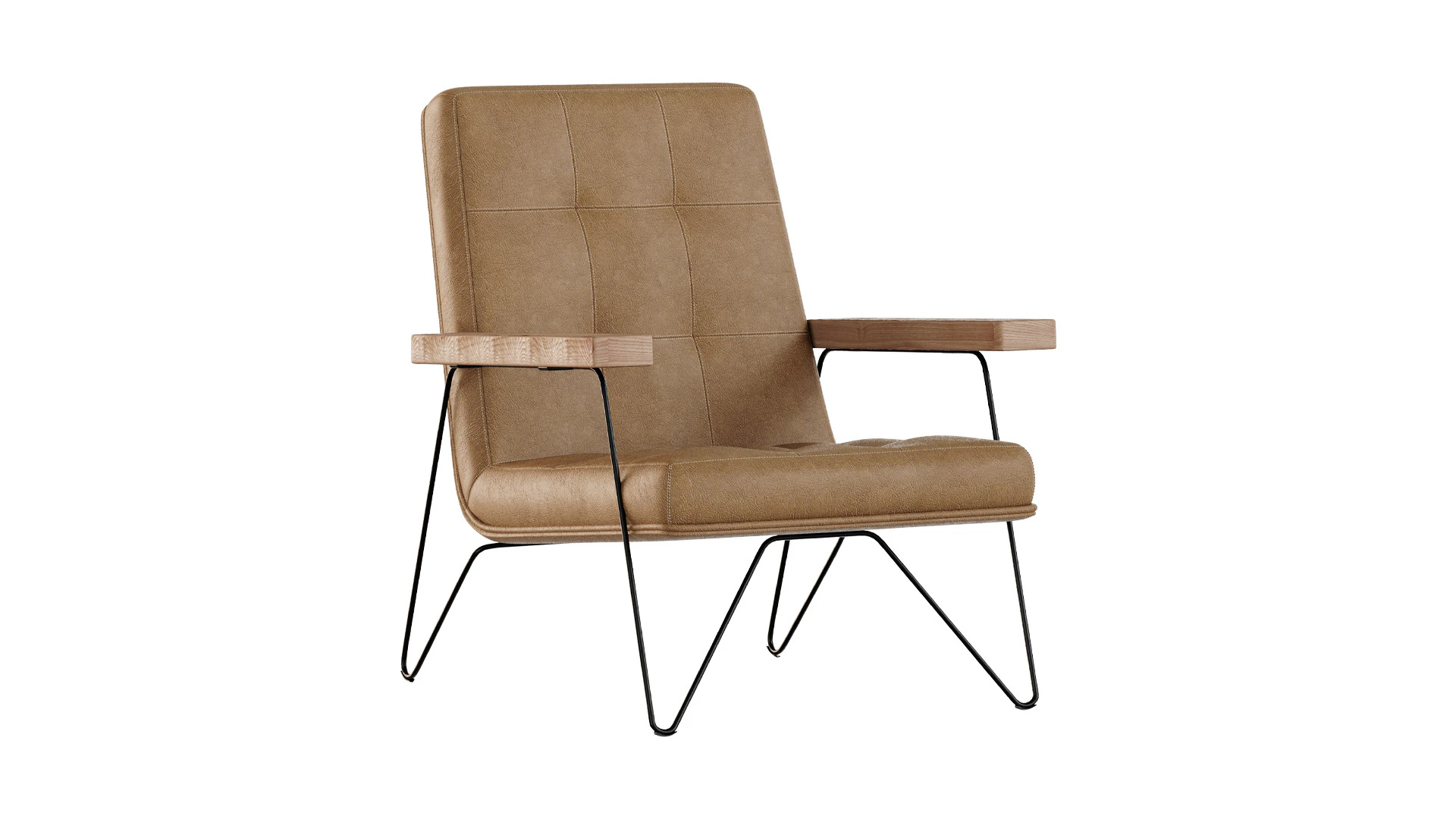 Zeus Leather Armchair 3D Model .c4d .max .obj .3ds .fbx .stl .blend