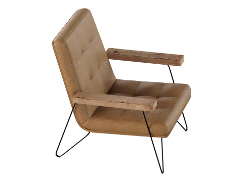 Zeus Leather Armchair 3D Model