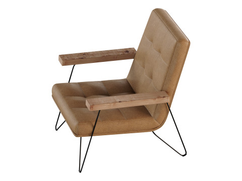 Zeus Leather Armchair 3D Model