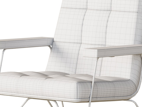 Zeus Leather Armchair 3D Model