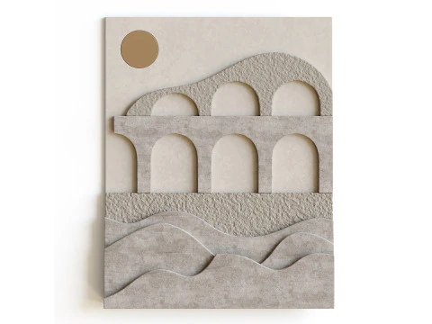 3D壁画 3Dモデル