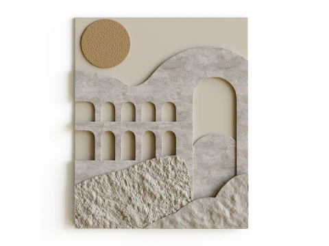 3D壁画 3Dモデル