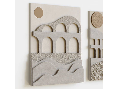 3D壁画 3Dモデル