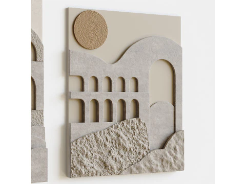 3D壁画 3Dモデル