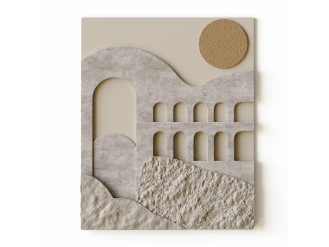 3D壁画 3Dモデル