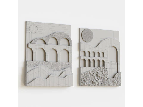 3D壁画 3Dモデル