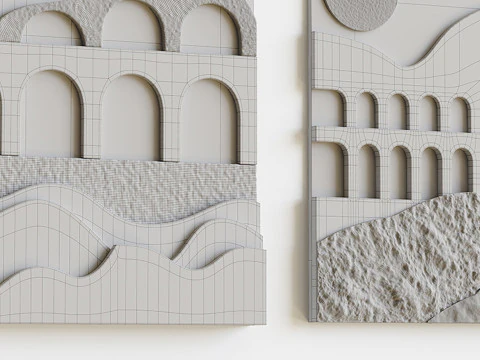 3D壁画 3Dモデル